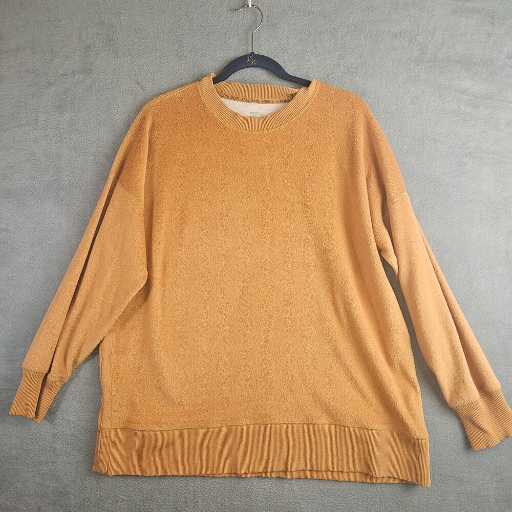 Aerie Orange Cozy Oversized Pullover Sweatshirt Size Medium Loungwear Casual